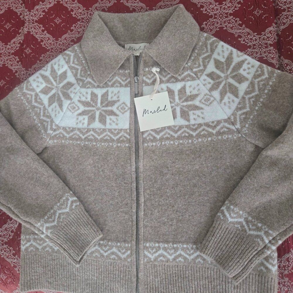 NWT Marled wool-blend sweater - Picture 4 of 6